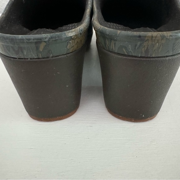 Crocs Sarah Floral Slip On Clogs Mules Heels Comfort Shoes Braided Strap… - Picture 8 of 13